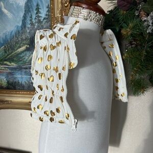 Newborn Baby Gold Heart Vest